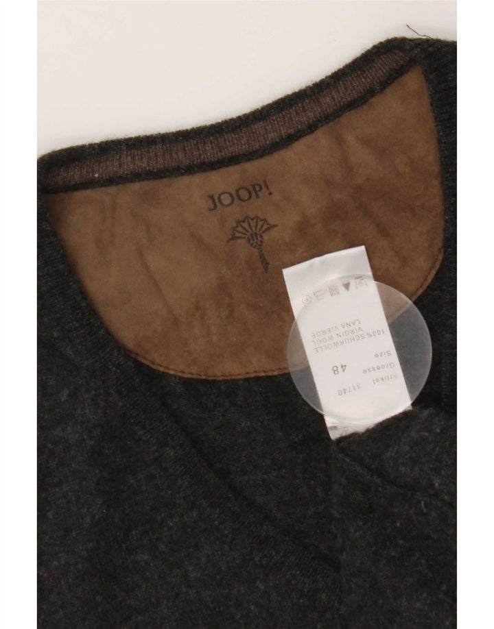 Joop Herrevest Tank Top IT 48 Medium Sort Flecked Virgin Wool