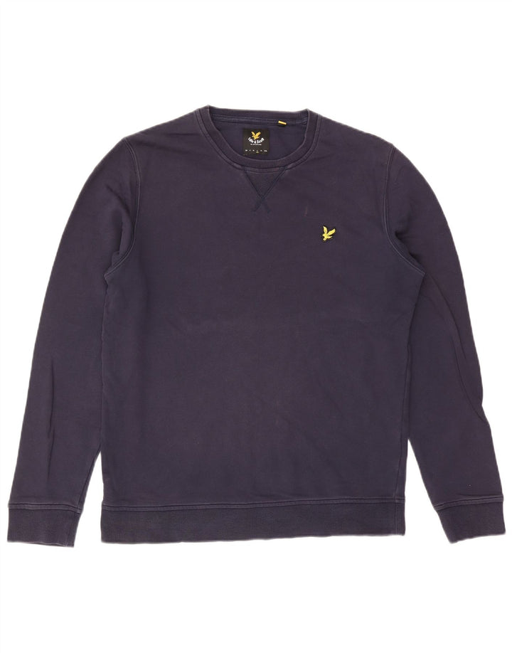 Lyle & Scott Sweatshirt til mænd, stor marineblå bomuld
