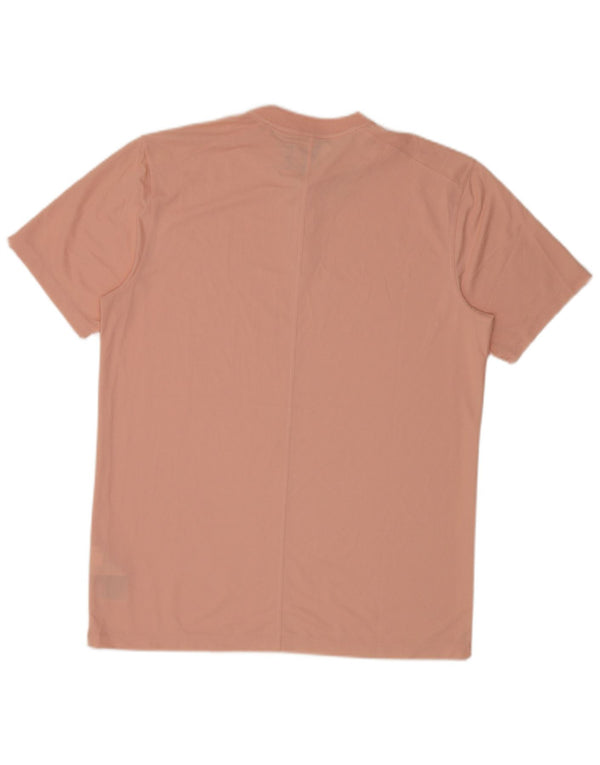 Nike Herre Dri Fit T-shirt Top Medium Pink Polyester