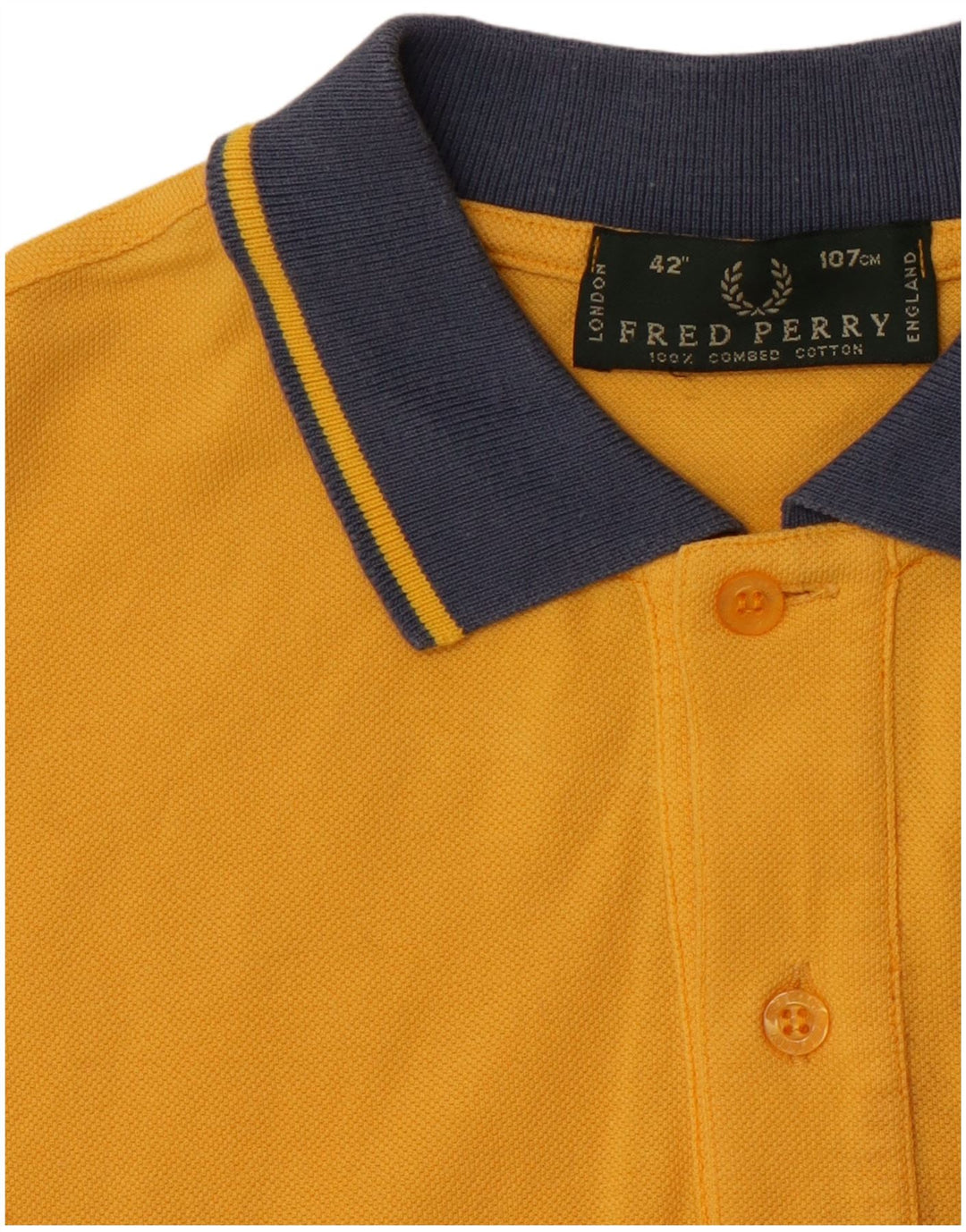 FRED PERRY Herre poloshirt Medium gul bomuld