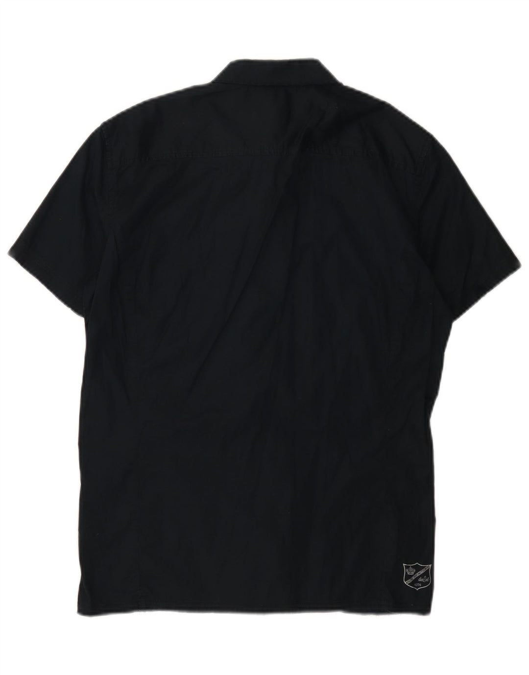 Diesel Herre Kortærmet Military Shirt Medium Navy Blue Bomuld