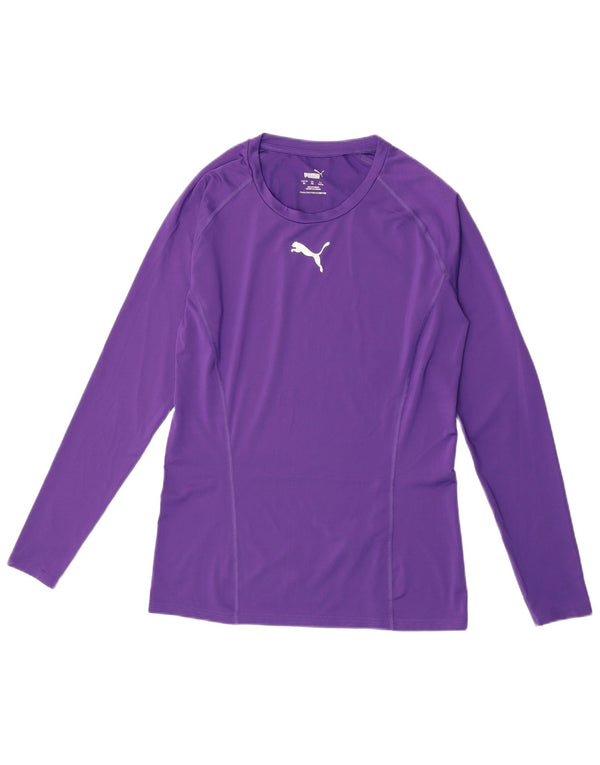 Puma Dame Top Langærmet UK 18 XL Lilla Polyester