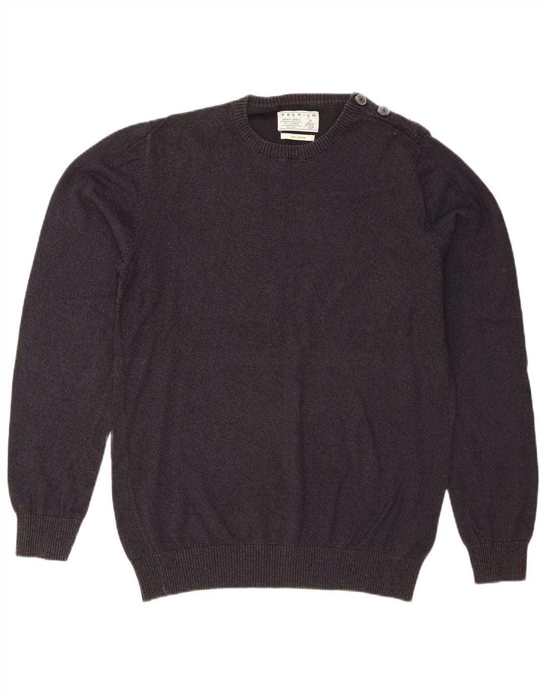 Jack & Jones Herre Regular Fit Crew Neck Jumper Sweater Medium Navy Blue