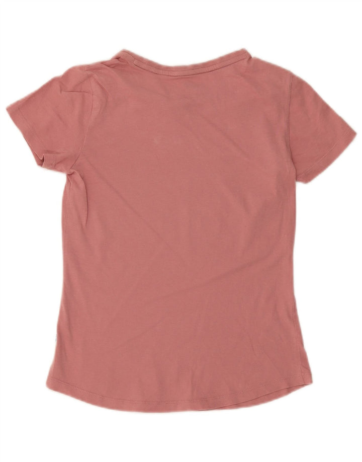 Puma Graphic T-Shirt Top UK 10 Small Pink