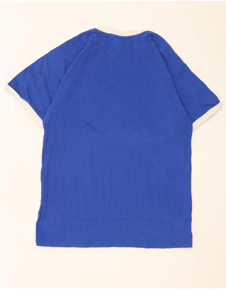 Adidas T-shirt top mellemblå bomuld til mænd