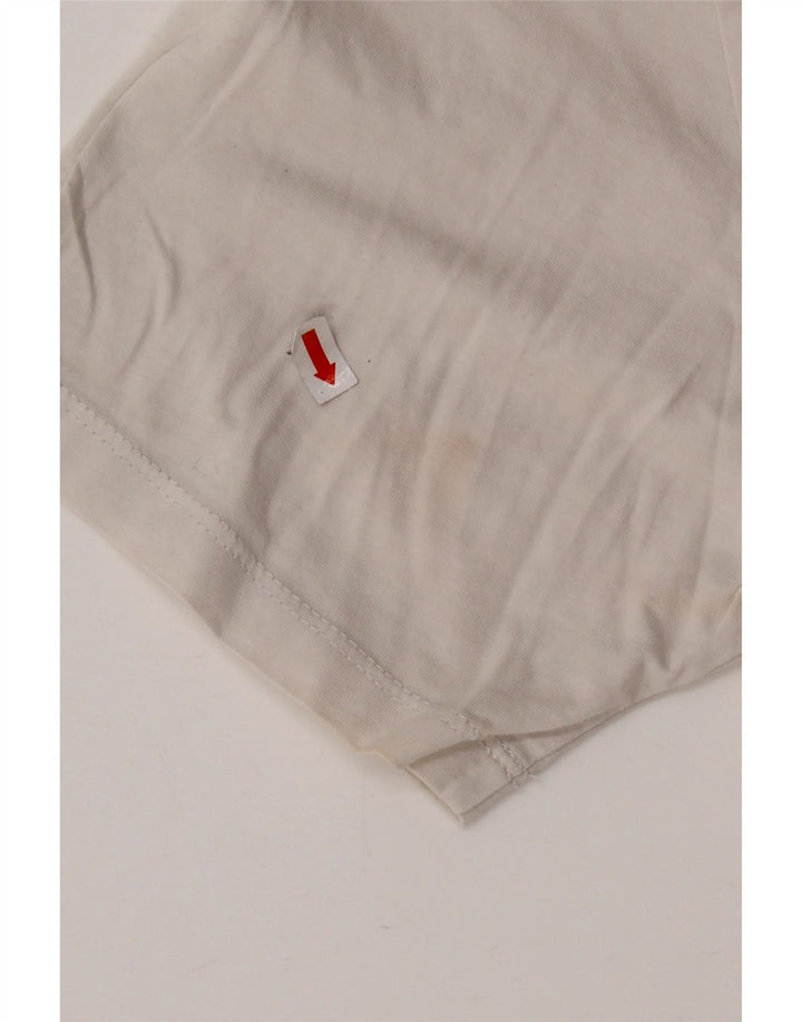 LEVI'S Herre grafisk T-shirt Top Stor Off White Bomuld
