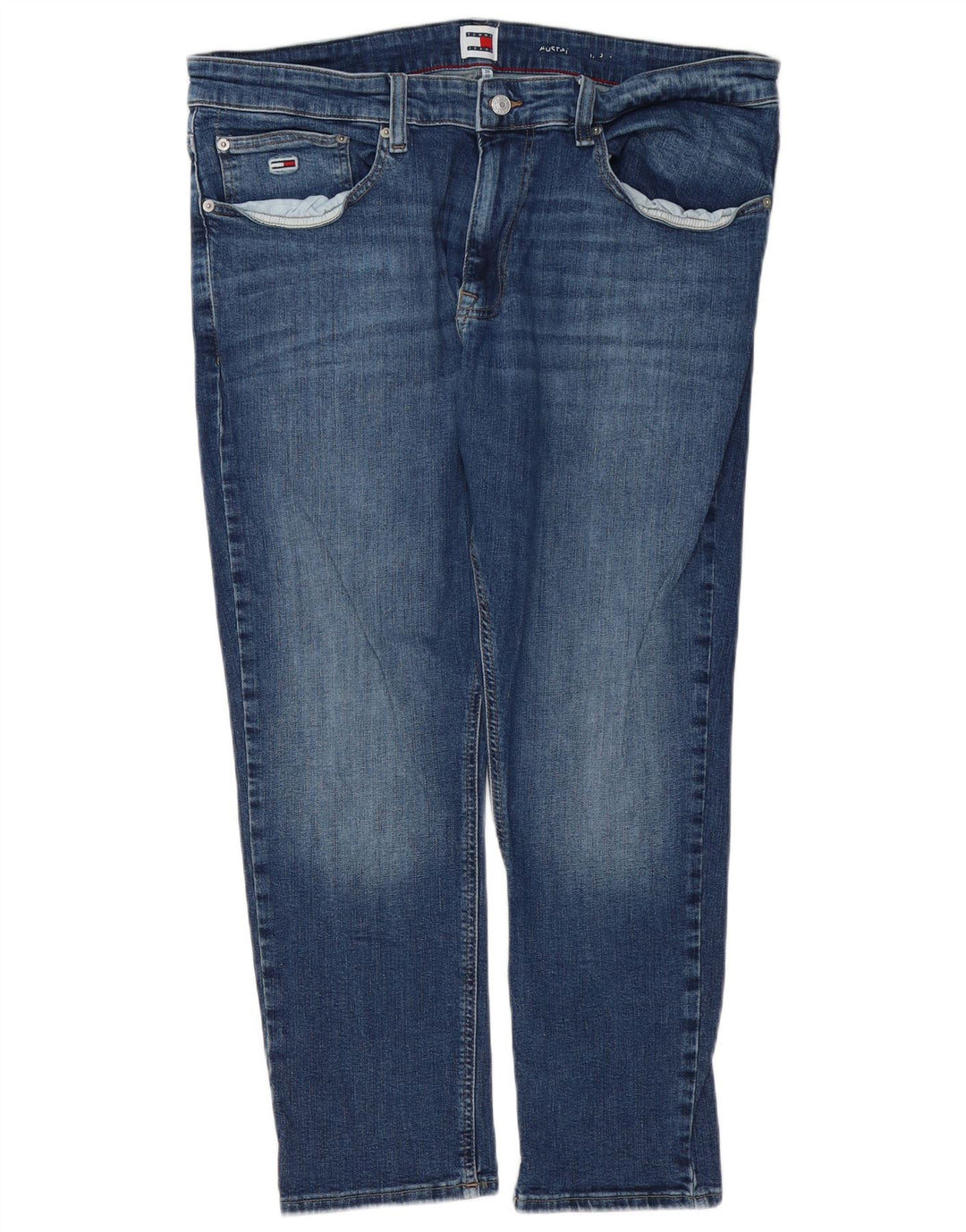 TOMMY HILFIGER Herre Austin Slim Jeans W38 L26 Blå Bomuld