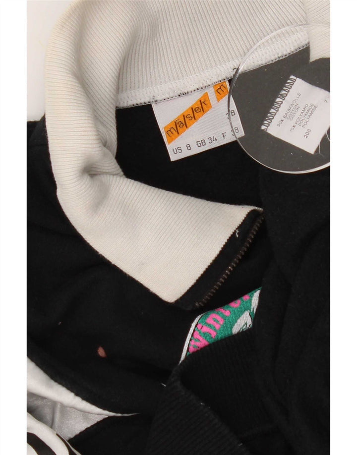 Maser M Graphic Sweatshirt Jumper US 8 Medium Sort Colourblock