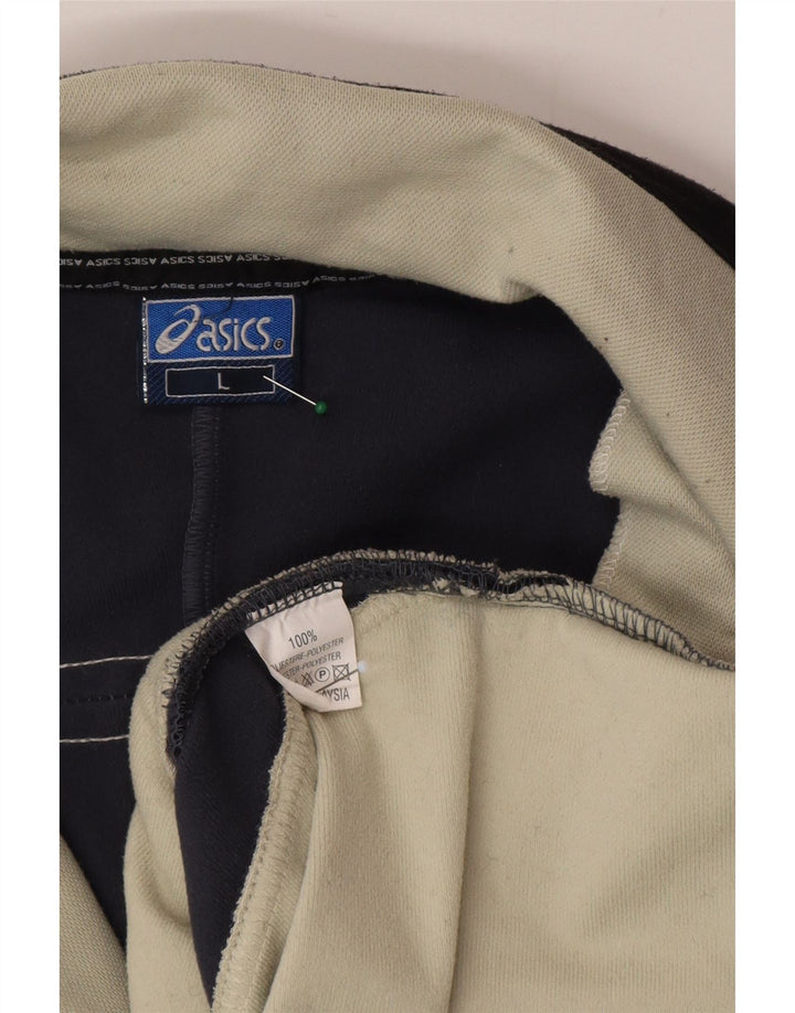 Asics Træningsdragt til mænd Topjakke Stor marineblå Colourblock Polyester