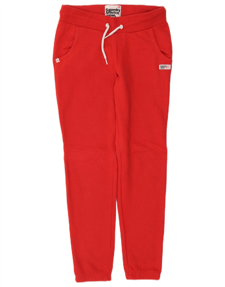 SUPERDRY Træningsdragt til kvinder Joggers UK 10 Small Red Bomuld