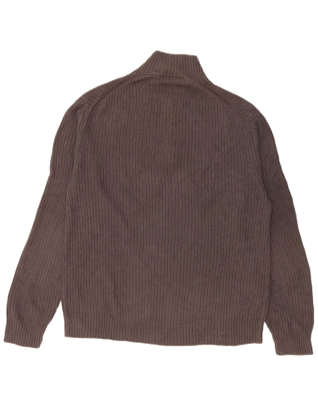 CALVIN KLEIN Herre sweater med lynlåshals Stor grå bomuld