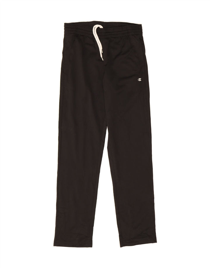 CHAMPION Mens Tracksuit Trousers Small  Black Polyester Vintage Champion and Second-Hand Champion from Messina Hembry 