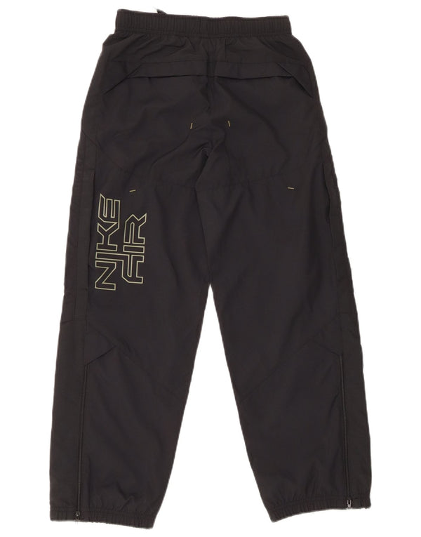 NIKE Boys Graphic Tracksuit Trousers Joggers 8-9 Years Small Black