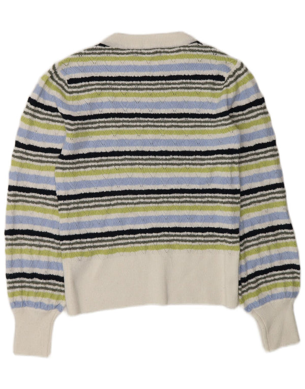 Marks & Spencer Dame Boat Neck Jumper Sweater UK 6 XS Flerfarvet
