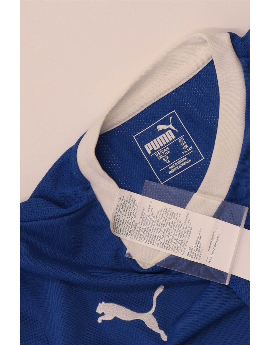 Puma Boys Grafisk T-Shirt Top 13-14 År Blå Polyester