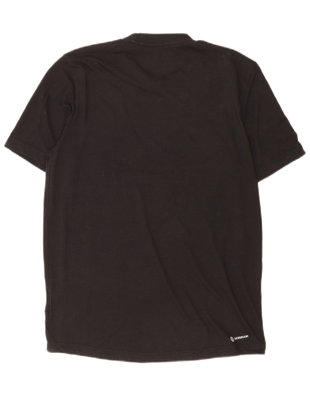 Adidas Herre Aeroready Grafisk T-Shirt Top Lille Sort Polyester