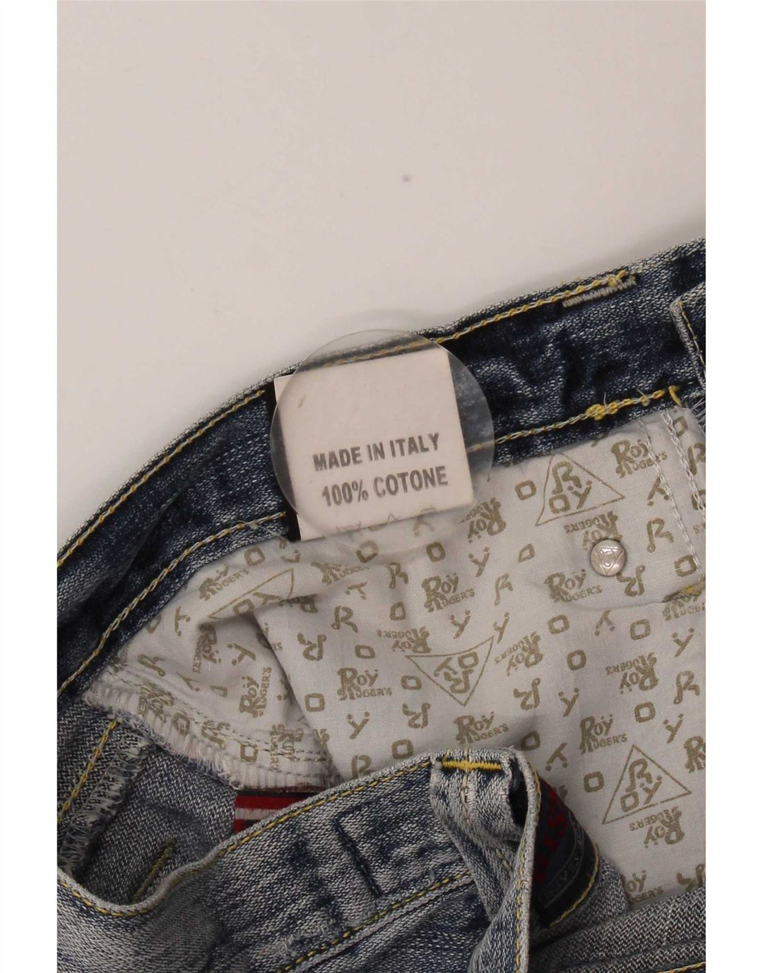 Roy Rogers Herre Distressed Straight Jeans W31 L33 Blå Bomuld