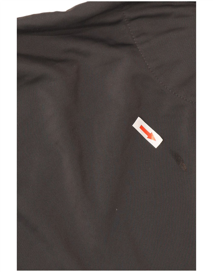 Nike Herre grafisk hættetrøje med lynlås 2XL grå polyester