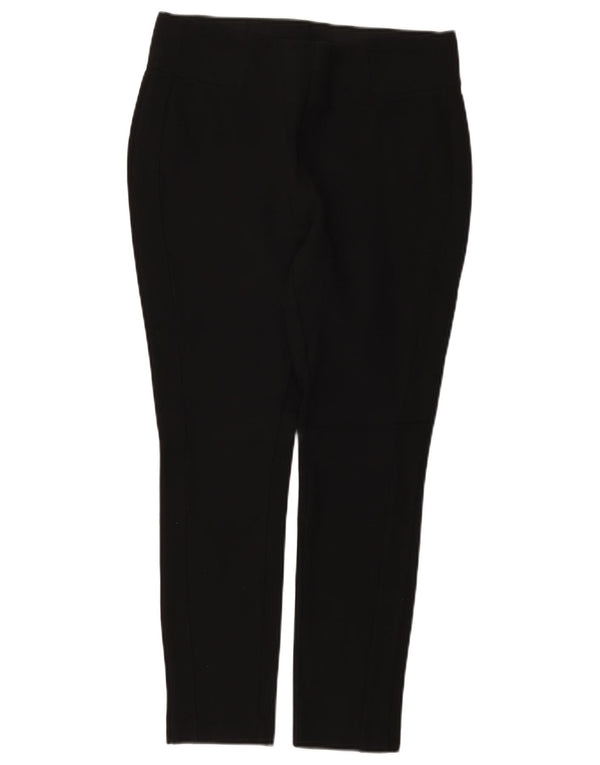 Marks & Spencer Dame Slim Cropped Trousers UK 12 Medium W30 L25 Black