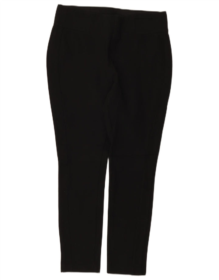 Marks & Spencer Dame Slim Cropped Trousers UK 12 Medium W30 L25 Black