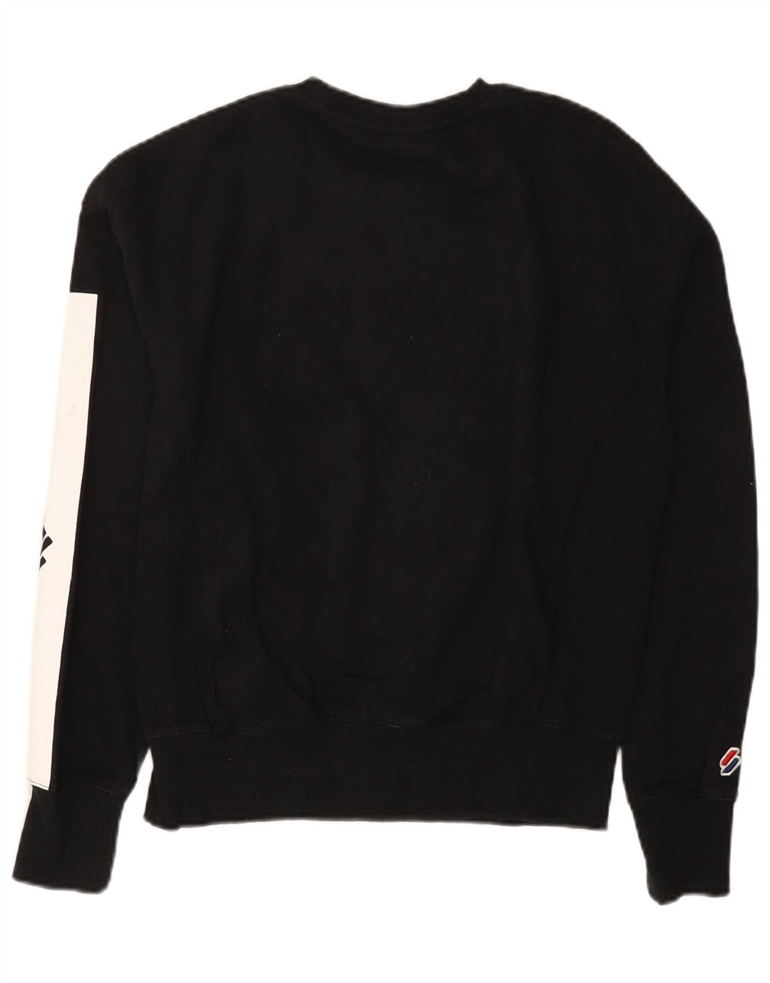 Superdry Graphic Sweatshirt Jumper UK 12 Medium Black Colourblock