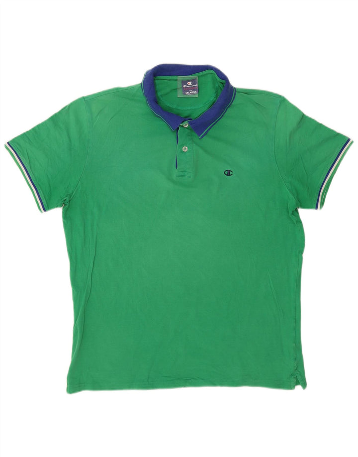 Champion herre poloskjorte 2XL grøn bomuld