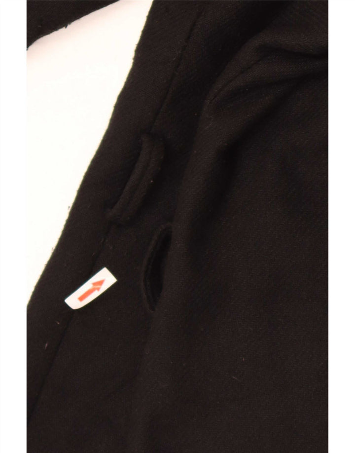 Sandro Ferrone Dame Overfrakke UK 12 Medium Sort Uld
