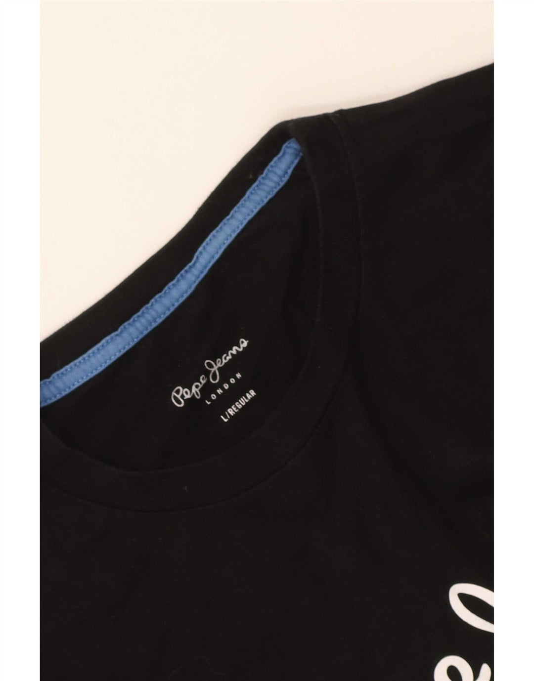 PEPE Jeans Herre Regular Grafisk Top Langærmet Stor Sort