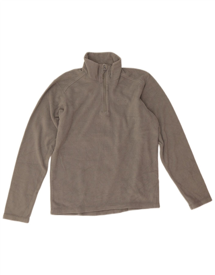 Helly Hansen Herre Fleece Jumper med lynlås, lille grå polyester