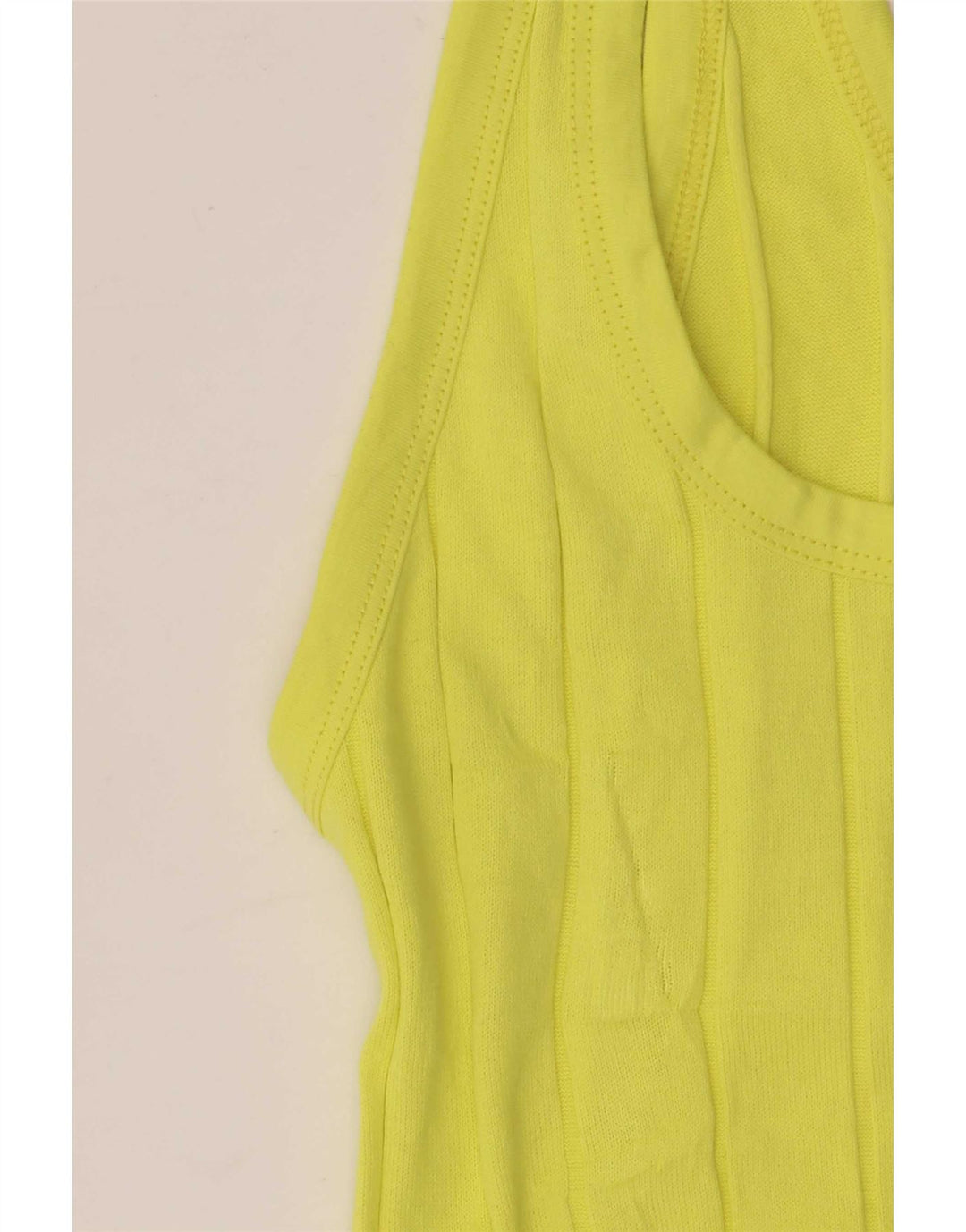 Massimo Dutti Damevest Top UK 8 Lille Gul Bomuld