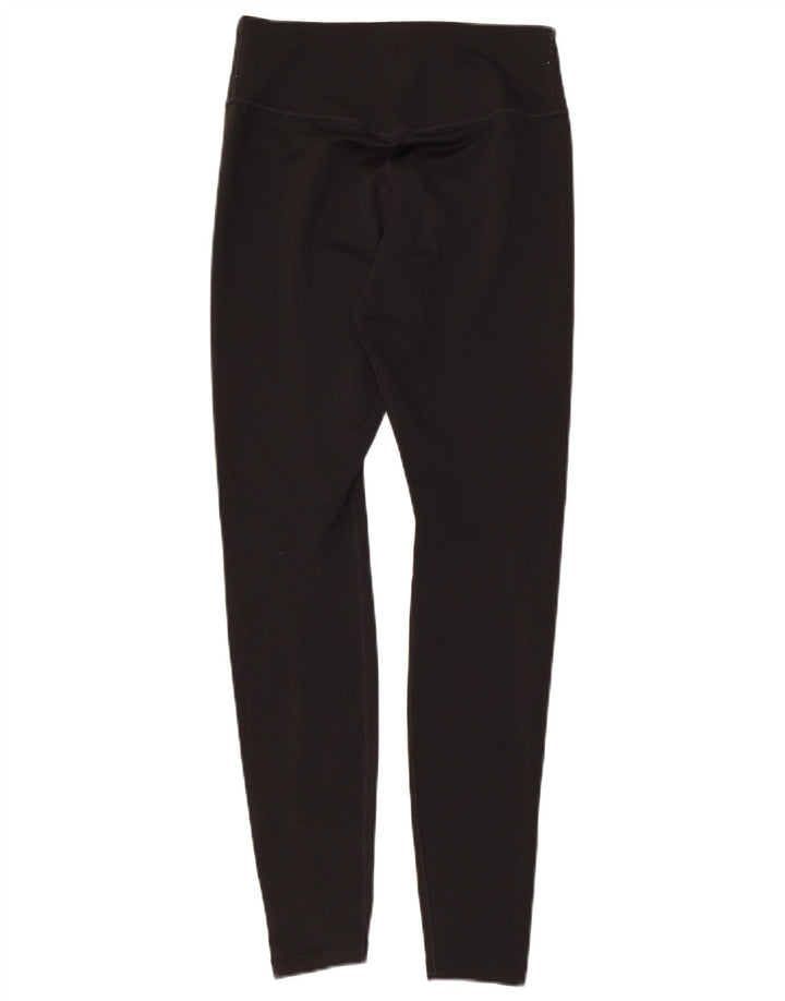 NIKE Dame Dri Fit Leggings UK 10 Lille sort polyester