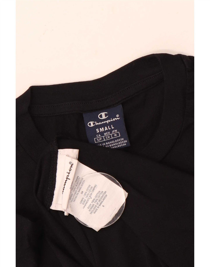 Champion herre T-shirt top lille sort bomuld