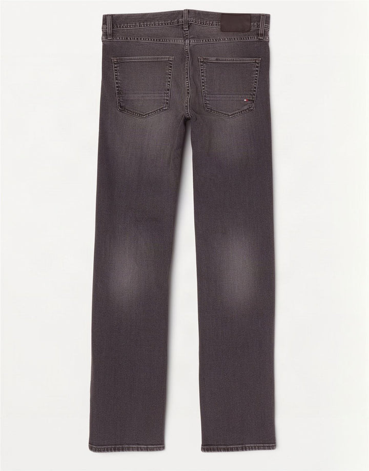 Tommy Hilfiger Herre Denton Straight Jeans W34 L34 Grå Bomuld