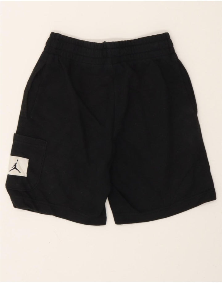 JORDAN Boys Sport Shorts 8-9 Years  Black Cotton Vintage Jordan and Second-Hand Jordan from Messina Hembry 