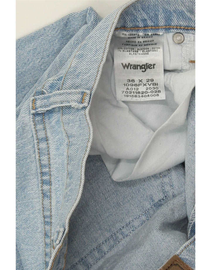 Wrangler Straight Jeans til mænd W36 L29 blå bomuld