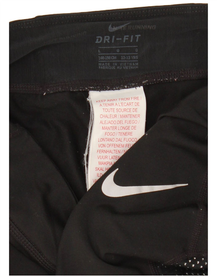 Nike Girls Dri Fit Leggings 12-13 år Stor sort polyester