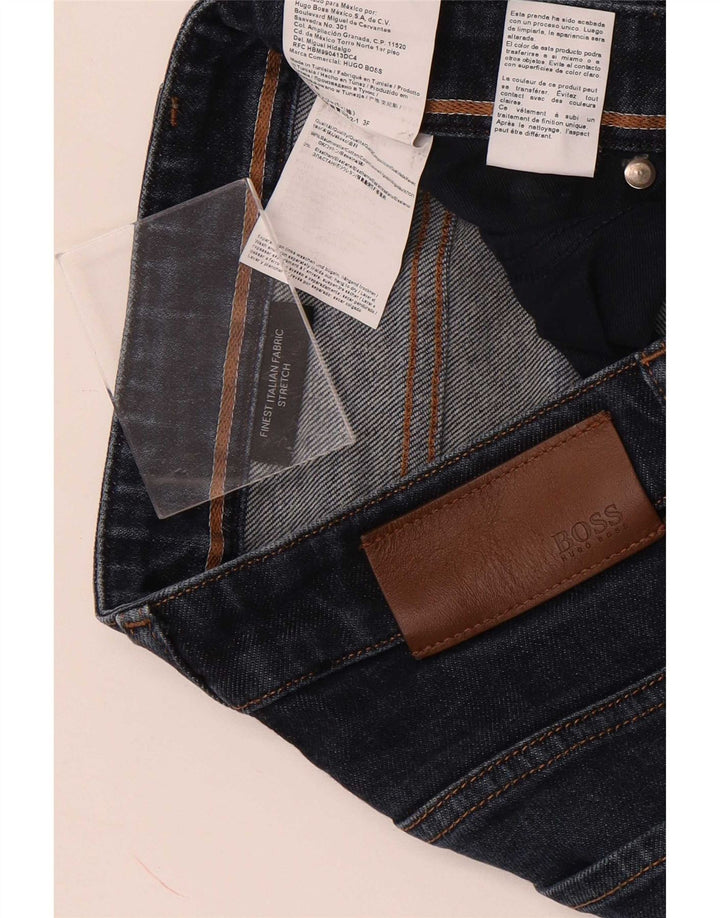 Hugo Boss Herre Stretch Slim Jeans W30 L32 Blå Bomuld