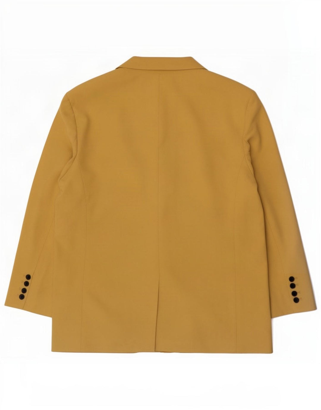 Zara Dame 2 Button Blazer Jacket UK 16 Large Yellow Lyocell