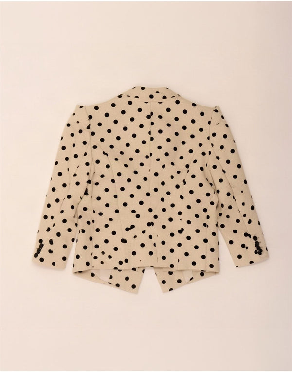Miss Selfridge Womens Crop 1-knap blazerjakke UK 12 Medium Beige