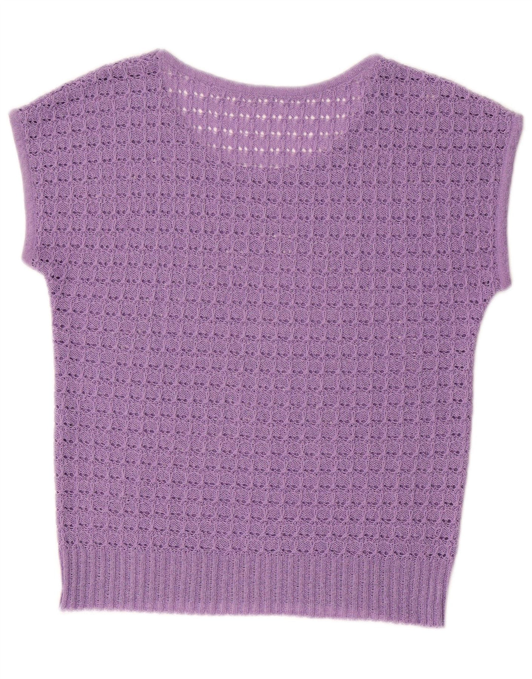 VINTAGE Dame Vest Tank Top UK 14 Medium Purple
