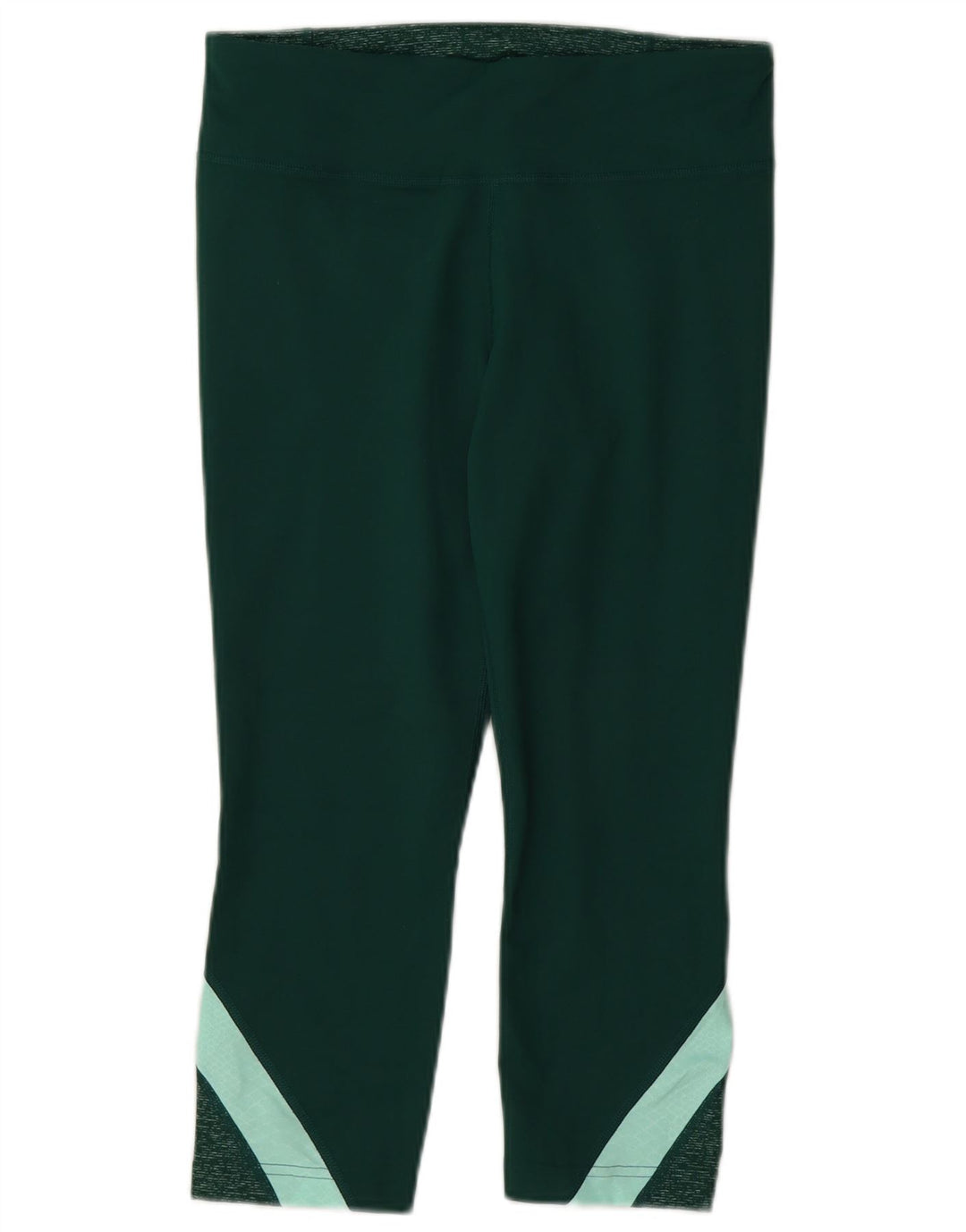 Under Armour Dame Capri Leggings UK 10 Small Green Polyester