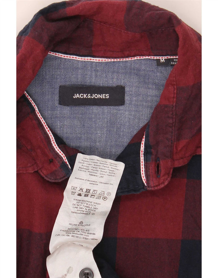 Jack & Jones Herre Regular Fit Flanellskjorte Medium Rød Gingham Bomuld