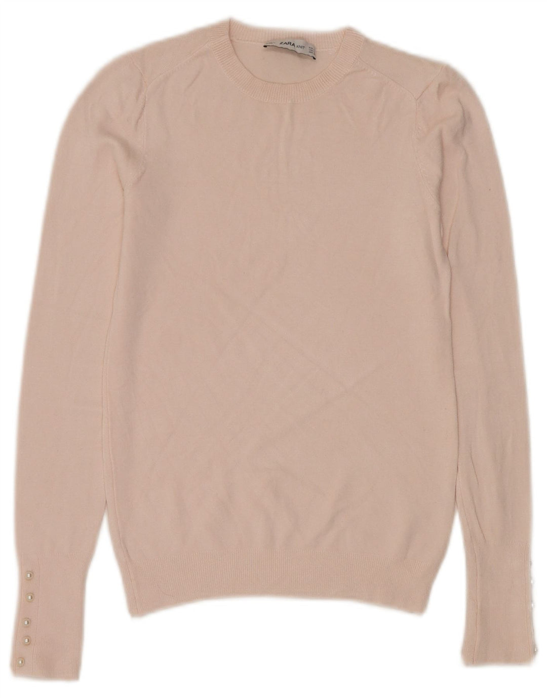Zara Dame sweater med rund hals DK 8 Small Pink