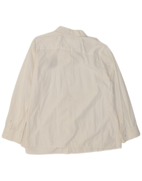 RALPH LAUREN Dameskjorte UK 20 2XL Hvid Bomuld