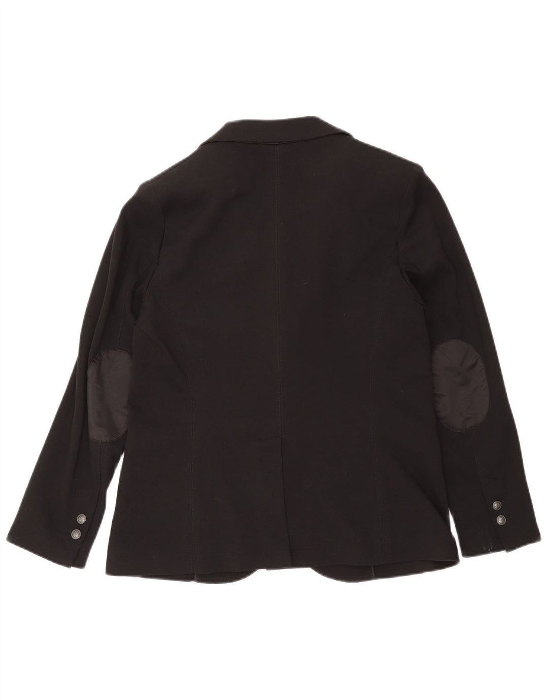 Trussardi Jeans Dame 2-knaps blazerjakke IT 46 Stor marineblå viskose