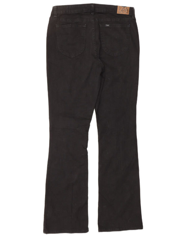 LEE Dame Bootcut Jeans US 10 Large W32 L32 Sort Bomuld