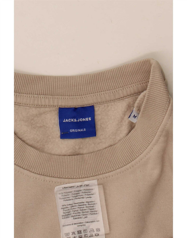 Jack & Jones Herre grafisk sweatshirt Jumper Medium Beige Polyester