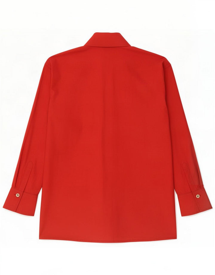Versace Dameskjorte UK 14 Medium Rød Bomuld