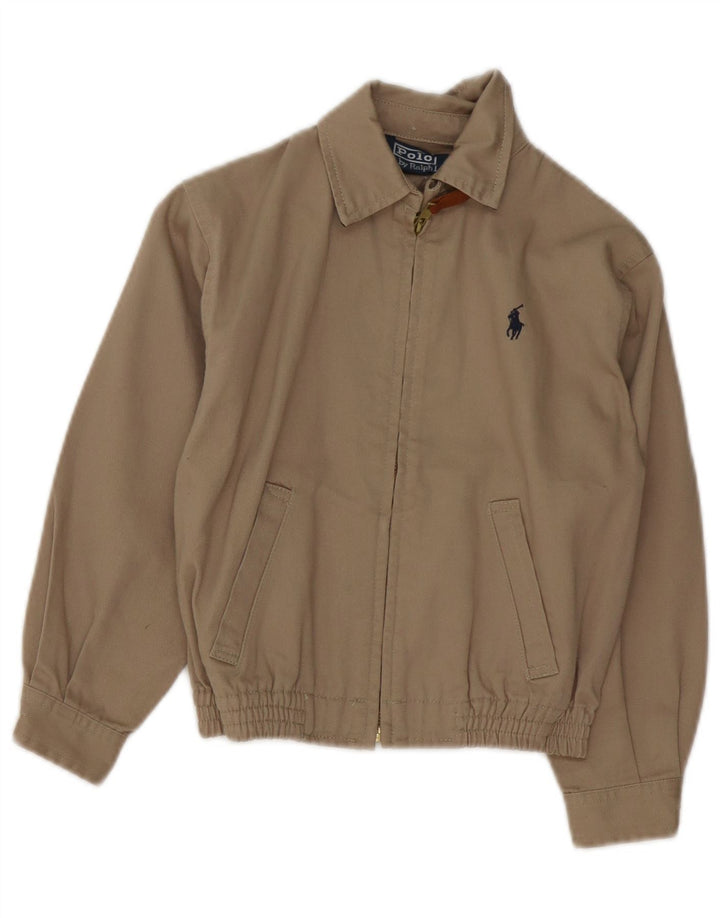 Polo Ralph Lauren Boys Bomber Jacket 8-9 år Beige Bomuld