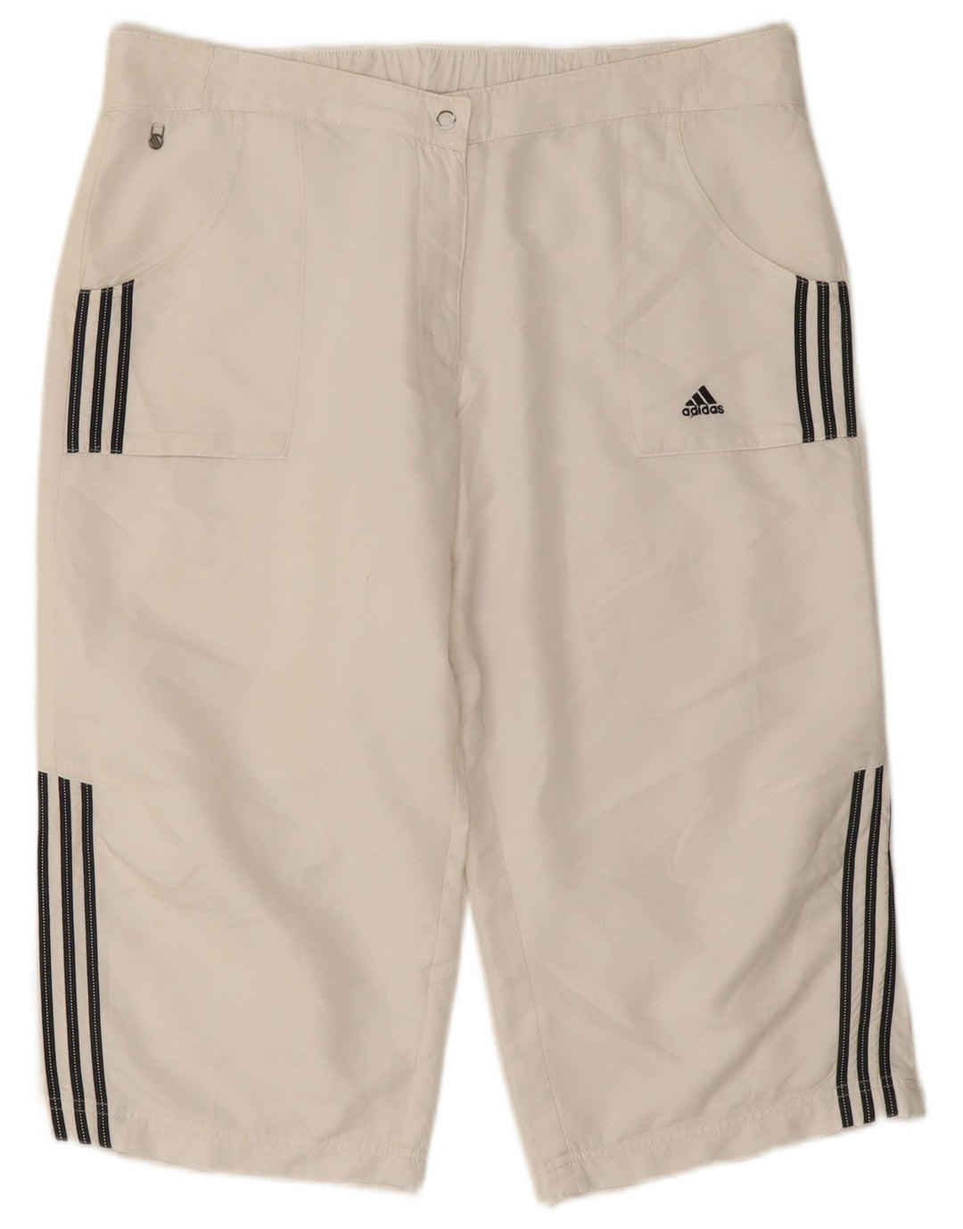 Adidas Bermuda Shorts til kvinder UK 18 XL W34 Hvid polyester
